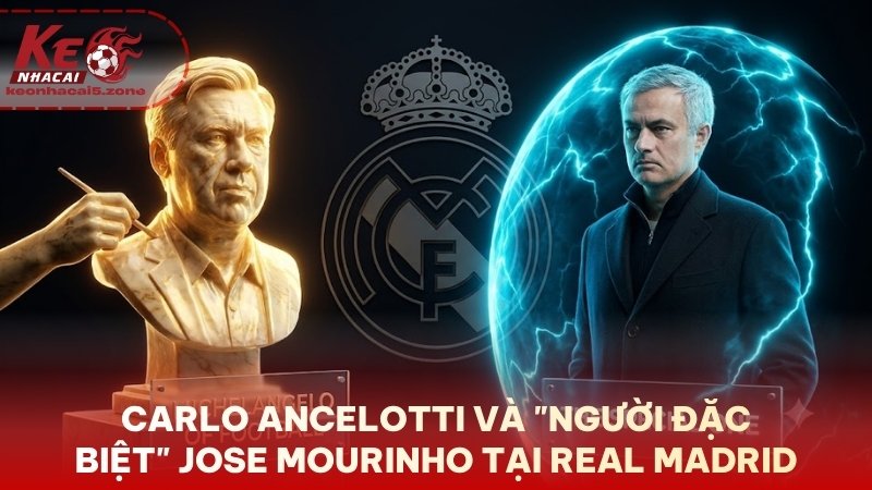 triết lý bóng đá giữa "Michelangelo" Carlo Ancelotti và "Người đặc biệt" Jose Mourinho tại Real Madrid